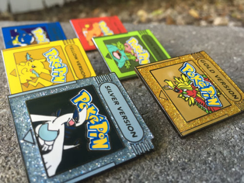 discords: retrogamingblog: Pokemon Gameboy Cartridge Pins made by BaineVisuals @ms-mikail