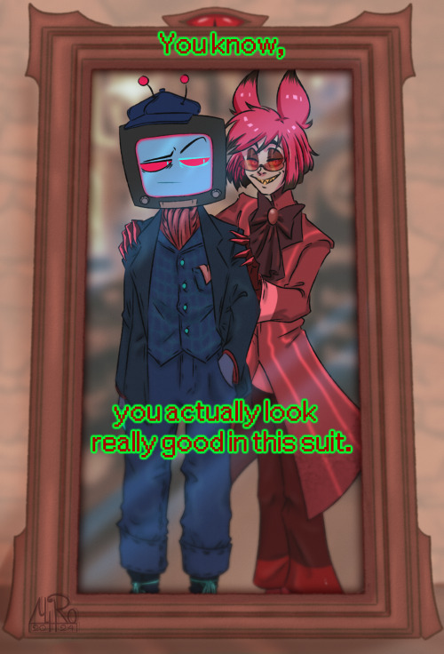 Radiostatic Week: 2 - VintageDuring One Of Their Meetings, Alastor Took His New Friend To Favorite Clothing
