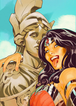 nthmetal:  Wonder Woman #34 Selfie Variant by Terry Dodson 