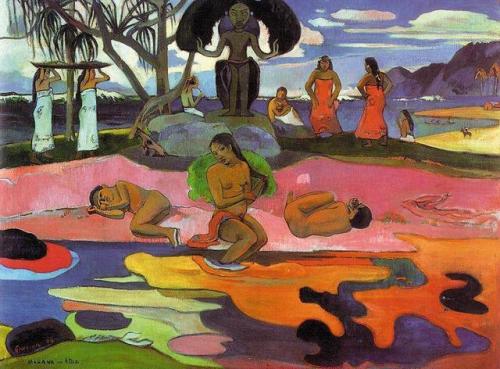 artist-gauguin:Day of the Gods, Paul GauguinMedium: oil,canvaswww.wikiart.org/en/paul-gaugui