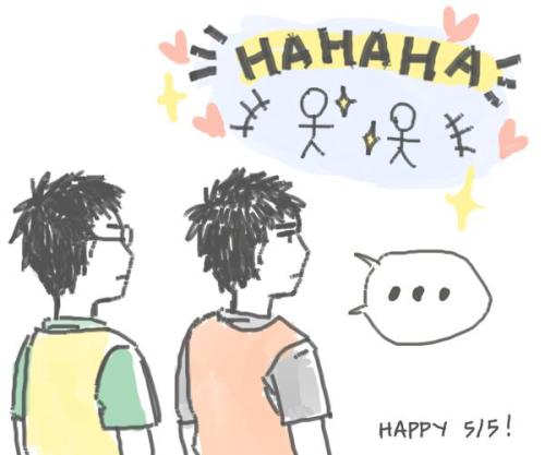 kiyoshis: HAPPY 5/5 MORIZUKI DAY! sort of a continuation of last year’s?  really rushed, i should be