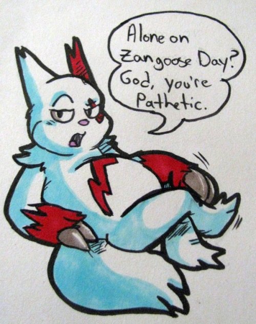 i was told to draw zangoose…
