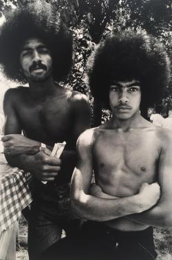 a-state-of-bliss: ‘Men With Afro’s’ by Arlene Gottfried, late 70′s