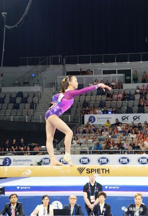 Chen Yile at Melbourne World Cup qualifications (photos from 体操光年)