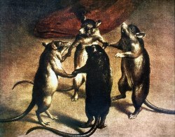 coolfriendlyguy:  actuary-tattoo:  deathandmysticism: Plague, Dance of the Rats, 17th century  Me n the girls   new yorkers having fun  