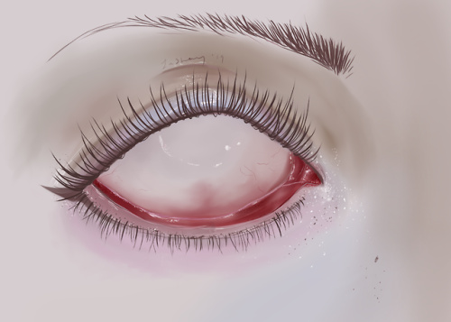 eyebagchan: i tried to re-do the lashes, jokes on me it’s still bad