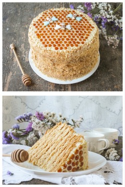 foodffs:  8-Layer Honey Cake (Medovik) Follow for recipes Get your FoodFfs stuff here