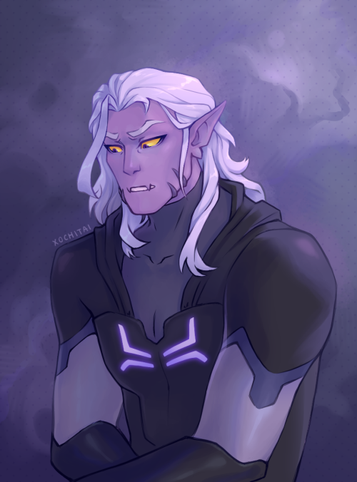 xochitai: “How can I escape him when I share his face?”AU where Lotor looks more like Zarkon combine