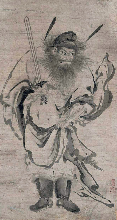 Zhong Kui (Shôki), the Demon QuellerShôki zu鍾馗図Attributed to: Kano Sanraku17th centuryMEDIUM/TECHNIQ