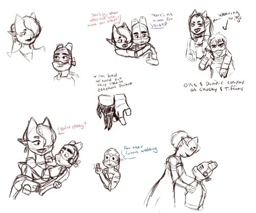Old Sketches Of Olivier And Donnie