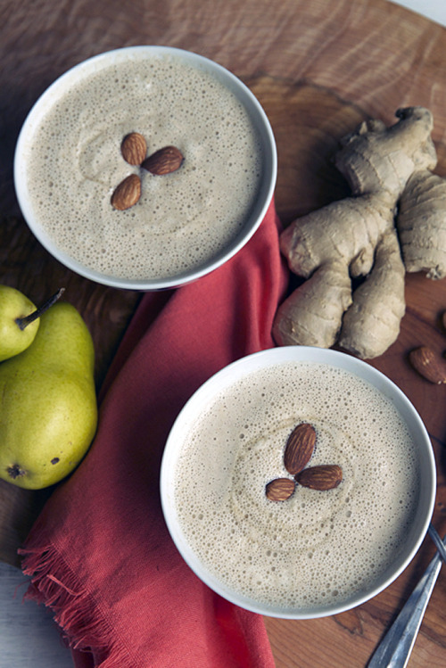 happyvibes-healthylives: Warm Ginger Pear Smoothie