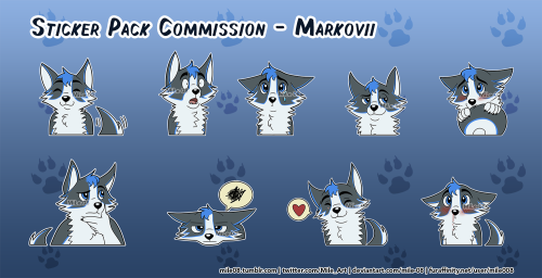 Sticker Pack [C] - Markovii  Commission for Markovii, character belongs to him. Commissions Inf