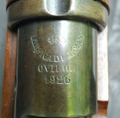 Gevär M/96 (Swedish Mauser) produced in 1926. The Swedish military adopted the M/96 in 1896. It was 