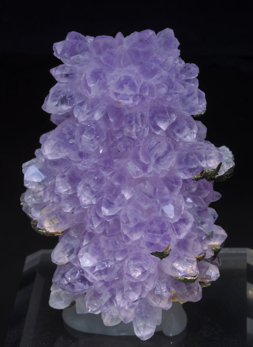 Amethyst with Pyrite - Valea Rosie, Maramures Co., Romania
