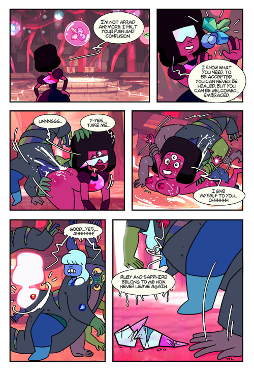 eyxxx: A “Steve Universal” comic page commission I did for arcalian A fusion conclusion.  interesting and sexy < |D