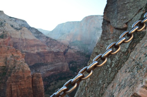 Zion National Park • Angel’s Landing Trail • Utah This morning was great. We woke up at 5:20 and cau