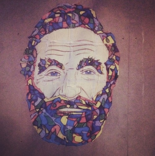 alrightt: Robin Williams graffiti tribute by Pan Cooke. Blackrock, Dublin, Ireland.