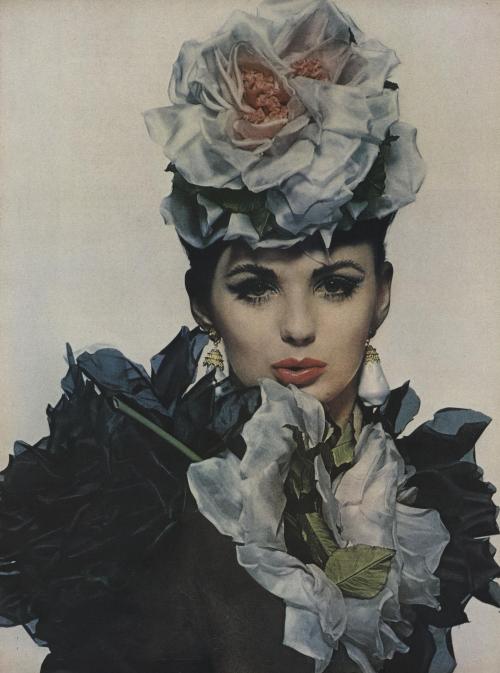 kitsunetsuki: Irving Penn - Dorothy McGowan for Elizabeth Arden (Vogue 1961)