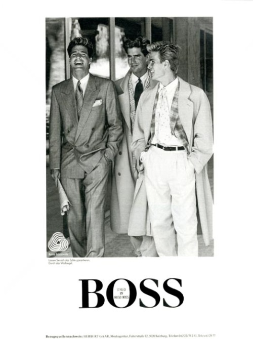 Selection Of 1980s Hugo Boss AdvertisementsPart 3.