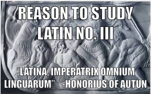 stickfiguregods: Latin, ruler of all languages. My thanks to the folks at iam-discite.tumblr.