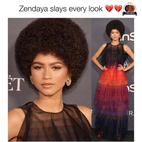 She is so on point. True chameleon. Rep the fro girl!! @zendaya &mdash;&mdash;&mdash;&mdash;&mdash;&