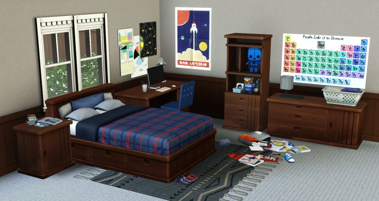 teen bedroom sims 4
