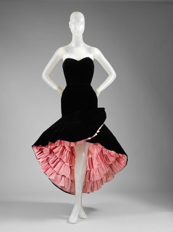 Ephemeral-Elegance:  Flamenco Inspired Evening Dress, 1951 Cristobal Balenciaga Via