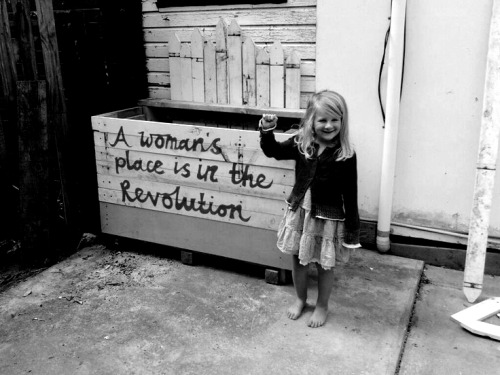 A woman’s place is in the Revolution.[Made by Radical Cross Stitch]