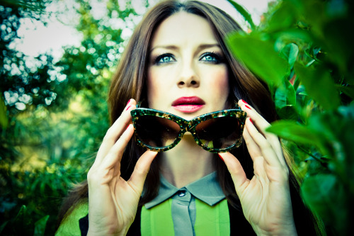 LUMETE SUNGLASS CAMPAIGN (lost weekend - lime grove) models : Caitriona Balfe  photographed by Landis Smithers