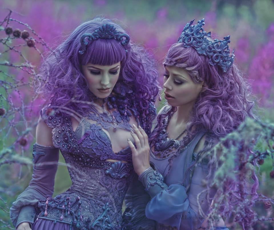 alternativepurple:  Models : Ryo love + Model Ophelia Overdose   Photographer : A.M.Lorek