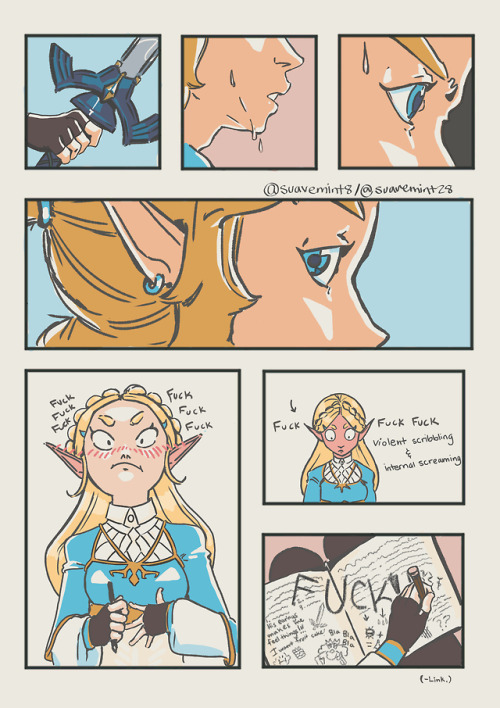 suavemint82:
“ Do not repost without my permission
This was supposed to be my piece for day 1 of zelink month….but I didn’t realize how much work it took to make comics…Anyways I’m obsessed with these dorks and I NEED to talk to someone about it.
”