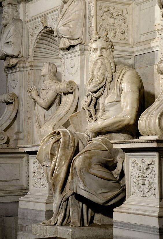 cappellapaolina:  Moses, ca. 1513-1515 Michelangelo (  Michelangelo di Lodovico Buonarroti
