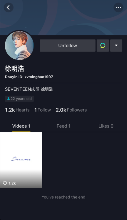 The8 has his own Tiktok account now!Tiktok ID: xvminghao1997  