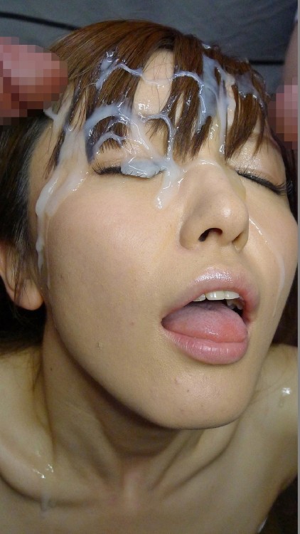 masterofbukkake: Japanese girls dripping in cum.