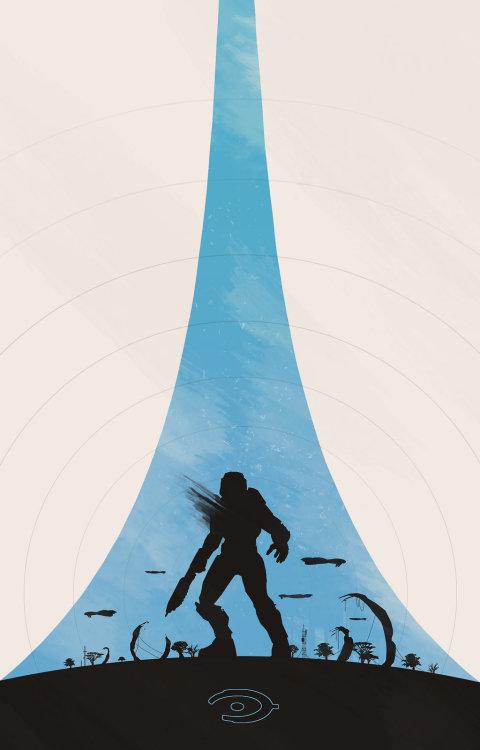 pixalry:  Halo Minimalism Poster Set - Created by Colin Morella