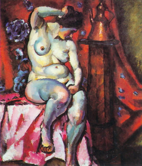 ilya-mashkov: Nude, 1920, Ilya Mashkovhttps://www.wikiart.org/en/ilya-mashkov/nude