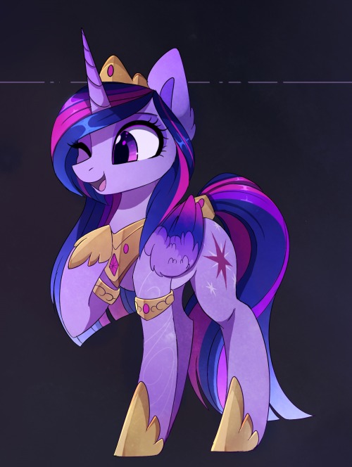 magnalunaarts:  Adult Twi and older Selena/Luna Yes, Twi will be taller than Luna :3 Also, Luna’s mane sometimes switch to white.   