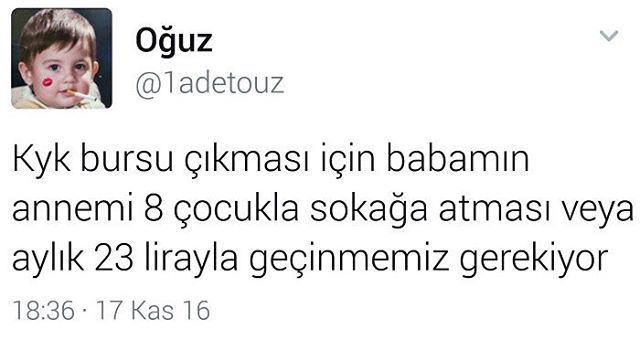 Oğuz
@ladetou:z
Kyk bursu...