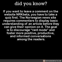 did-you-kno: If you want to leave a comment