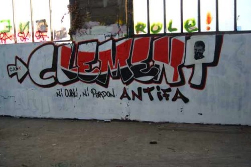 Some more murals in memory of Clement Meric, an 18 year old antifascist activist murdered by nazi bo