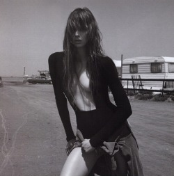 lelaid:  Elise Crombez in A Long Days Journey into Night for Pop F/W 2003 Shot by Mert &amp; Marcus Styled by Katie Grand 