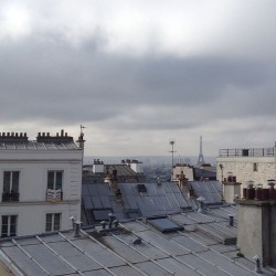 xvxr:  usne:  xvxr:  Paris over rooftops  I took a picture at this exact place I think  it’s near the Sacré Cœur? :) 