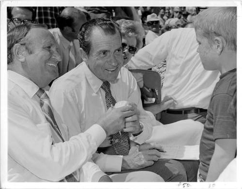 “I like the job I have now, but if I had my life to live over again, I’d like to have ended up a sports writer.” - Richard Nixon
-from the Nixon Library