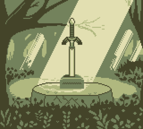 Master Sword in the Gameboy palette