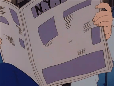 alexgundam:Chibodee Crocket reads an issue of the New York Times on a Shinjuku subway while he waits