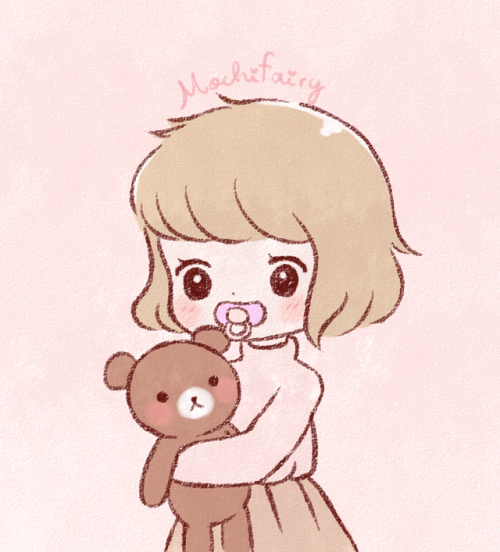 mochifairy: teddy bear + comfy sweater