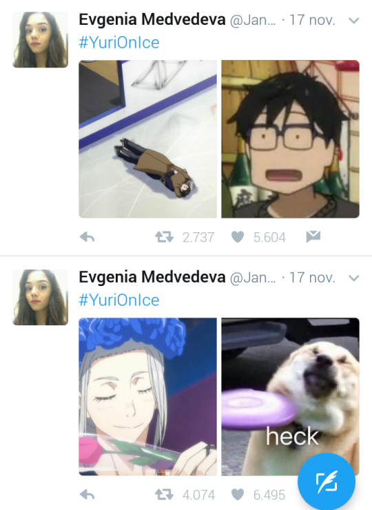 yaoionice: literally-a-piece-of-trash:   you know what gives me life? actual  figure skaters watching yuri on ice (just… look at this dork. no 1 yoi fan)   I love YOI so much ♡ 