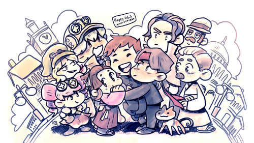 i arrive to share a lot of my dai gyakuten saiban fanart bahah