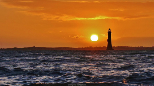 Sunset, Haulbowline Lighthouse, Carlingford Lough, County Down