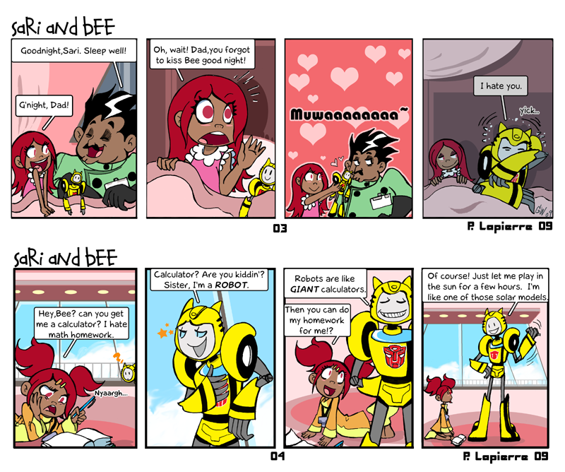 humanprotoform:  Sari and Bee by GreenWiggly  If you don’t find this adorable,